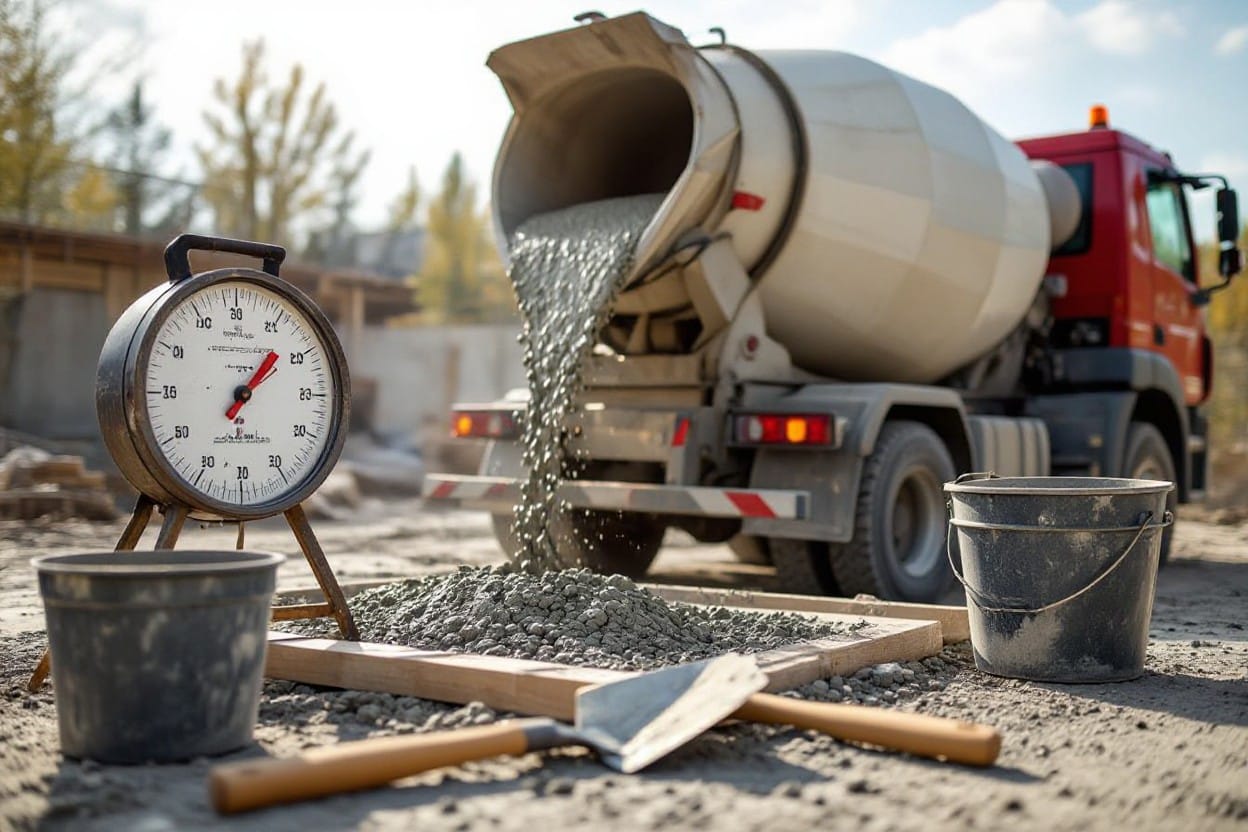 Razmerje cementa in vode za beton