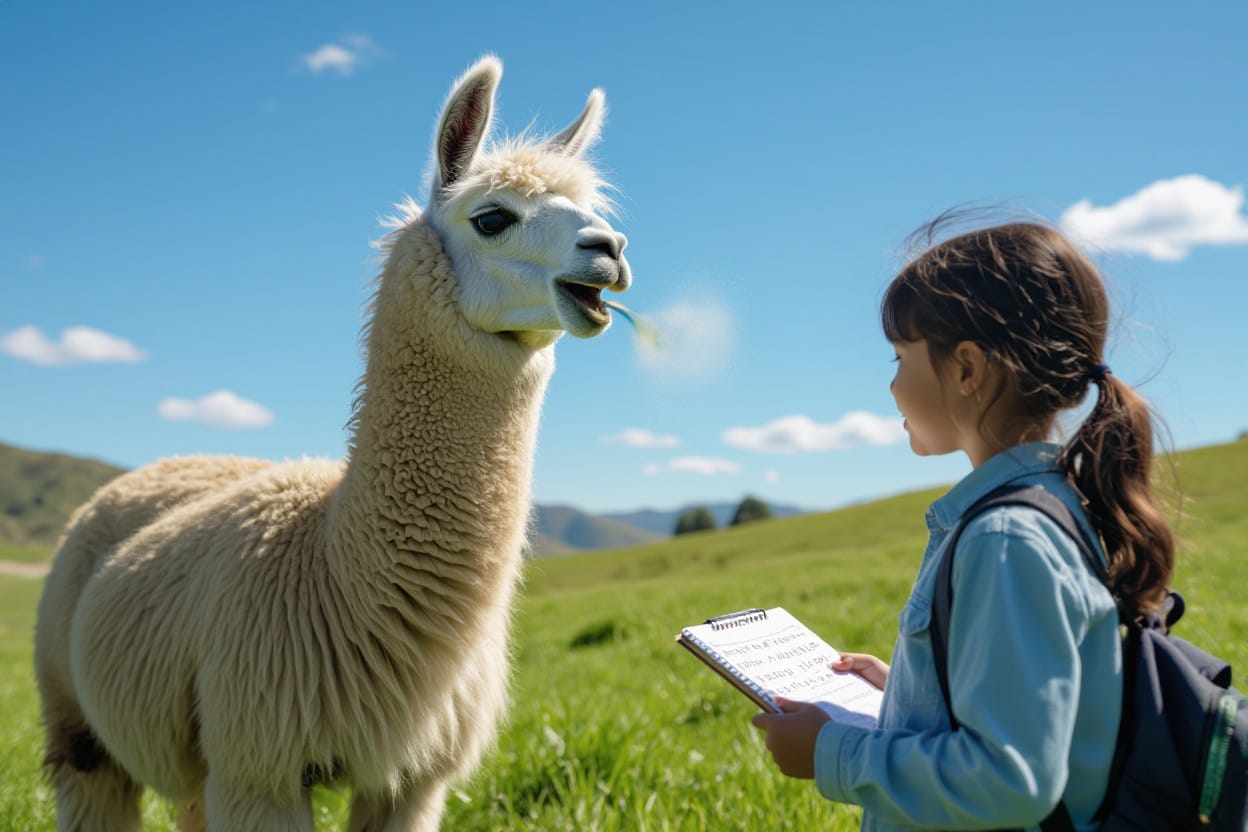 Lama lahko pljune tudi ljudi