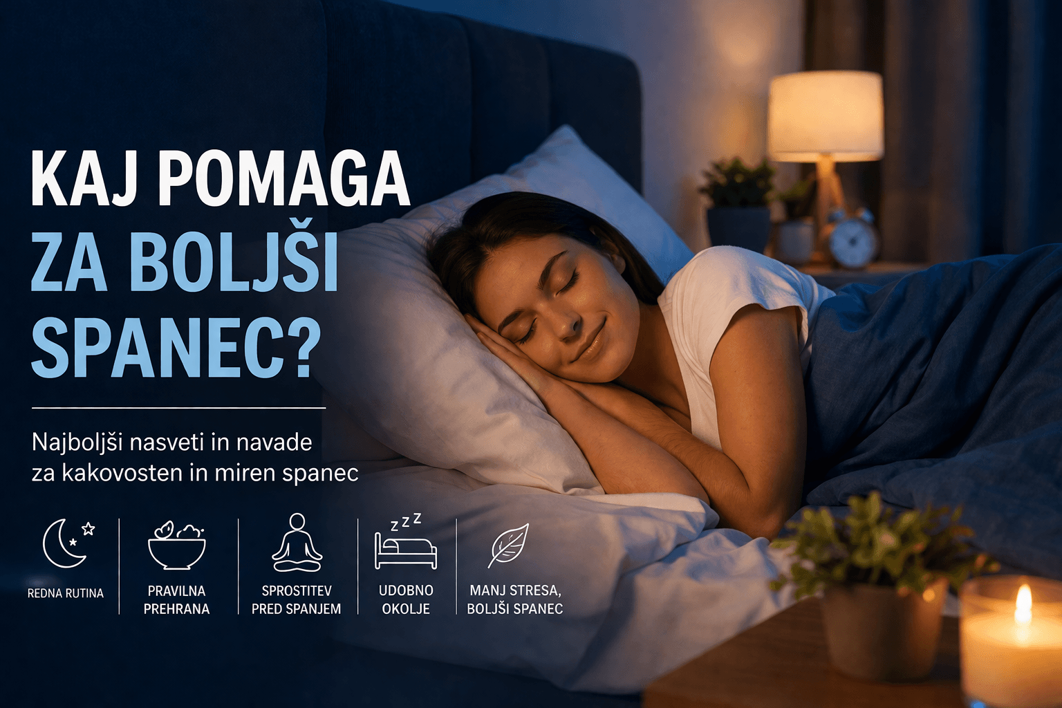 Kaj pomaga za boljši spanec?